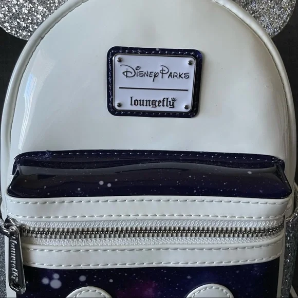 Loungefly Disney Space Mountain MMMA backpack and plush